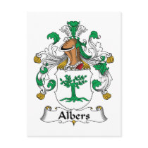 Albers Family Crest Postcards