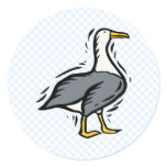Albert Albatross Round Stickers