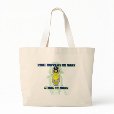 Albert Alien Tee Bags by aandjdesigns