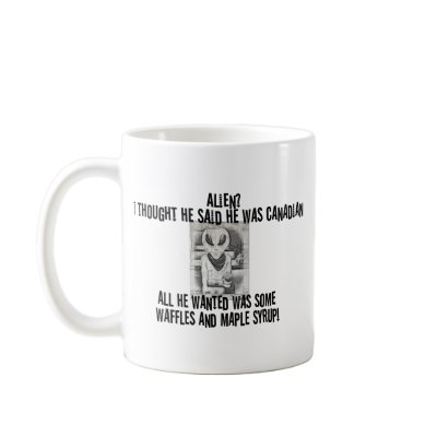 Albert Alien Tee Coffee Mug by aandjdesigns