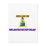 Albert Alien Tee postcards
