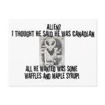Albert Alien Tee postcards