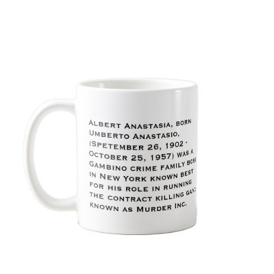 Albert Anastasia Mugs by Resart