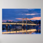 Albert Bridge at night Posters