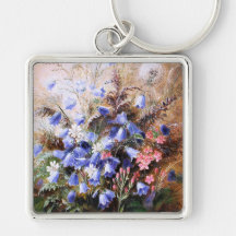 Albert Dürer Lucas: Harebells and Centaury Keychain