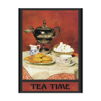 Albert Samuel Anker ~ Tea Time Postcard by FRUITLOOPY