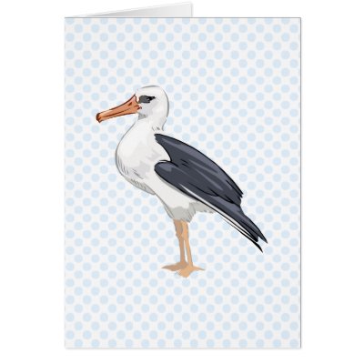 Alberto Albatross Greeting Cards by BisforBirds