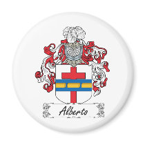 Alberto Family Crest Fridge Magnet
