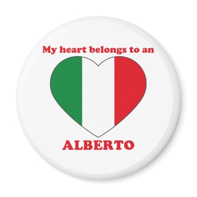 Alberto Refrigerator Magnet by ValentinesDayTshirts