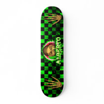 Alberto skull green fire Skatersollie skateboard