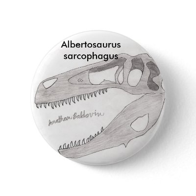 Albertosaurus sarcophagus button by Pyroraptor0001