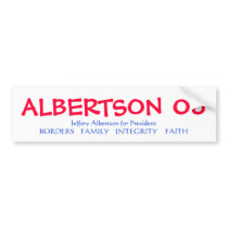ALBERTSON for President Bumper Sticker