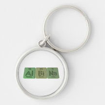 Albina as Aluminium Bismuth Sodium Key Chain