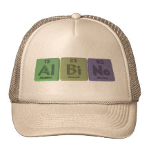 Albino-Al-Bi-No-Aluminium-Bismuth-Nobelium Trucker Hat