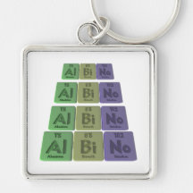 Albino-Al-Bi-No-Aluminium-Bismuth-Nobelium Key Chain