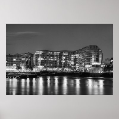 Albion building in black and white in London UK Posters by holtphoto