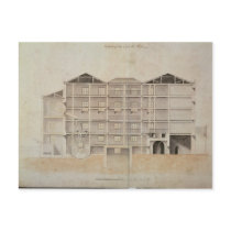 Albion Mill, section from east to west Postcard