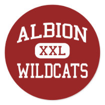 Albion - Wildcats - Senior - Albion Michigan Round Sticker