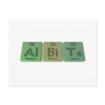 Albite-Al-Bi-Te-Aluminium-Bismuth-Tellurium Postcard