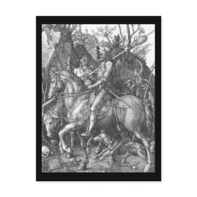 Albrecht Durer Knight Death and the Devil Postcards by art_world