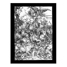 Albrecht Durer The Four Horsemen of the Apocalypse Post Cards