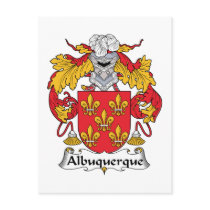 Albuquerque Family Crest Post Cards
