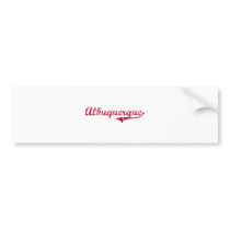 Albuquerque New Mexico Classic Design Bumper Sticker
