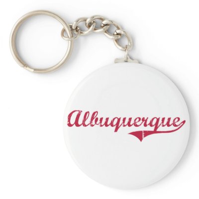 Albuquerque New Mexico Classic Design Keychain by cityshirt