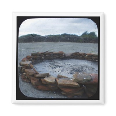 Alcatraz Fire Pit Refrigerator Magnet by kinymccarrick