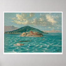 Alcatraz in San Francisco Bay (1856A) Print