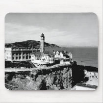 Alcatraz Island Lighthouse Mouse Pads