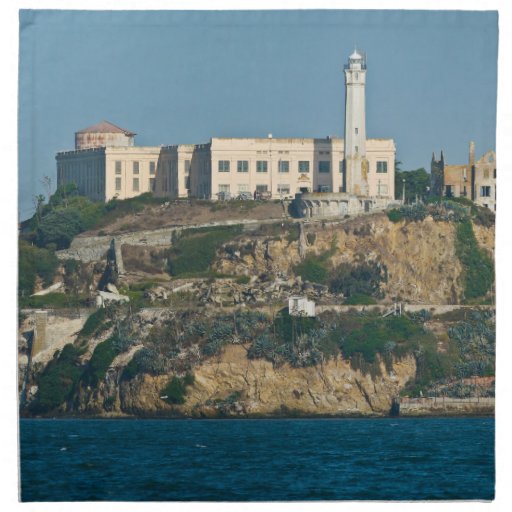alcatraz island prison san francisco bay cloth napkin zazzle alcatraz island prison san francisco bay cloth napkin zazzle