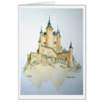 Alcazar Spain - watercolor greeting card. cards