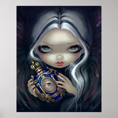 Alchemical Angel 4 ART PRINT gothic fairy lowbrow by strangeling