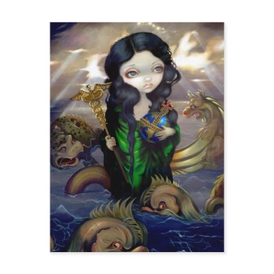 "Alchemical Seas" Postcard by strangeling