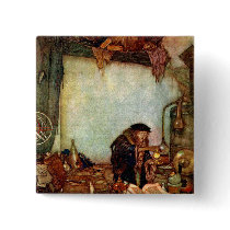 Alchemist and His Gold by Edmund Dulac Pin