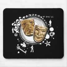 Alchemy of Acting Drama Masks Mouse Pads