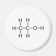 Alcohol - Chemical Formula Fridge Magnets