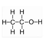 Alcohol - Chemical Formula Postcards