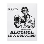 Alcohol is a Solution in Chemistry Retro Flyers