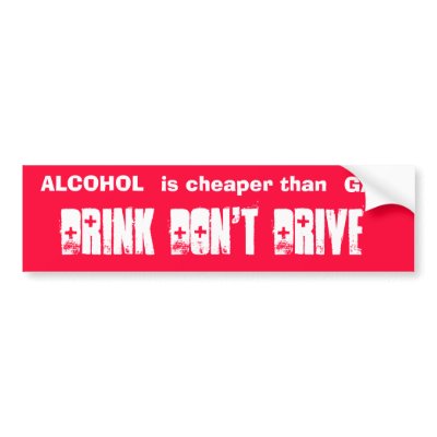 ALCOHOL, is cheaper than, GAS! Bumper Sticker by bakul_nita