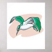 alcyon bird poster