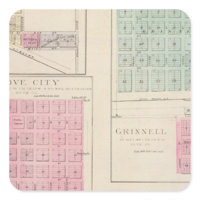 Alden, Gove City, Grinnell, Buffalo Park, Kansas Sticker by davidrumsey