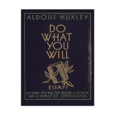 Aldous Huxley Book Postcard by Robieand