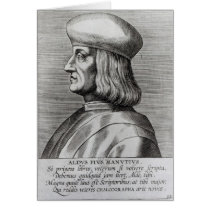 Aldus Manutius Greeting Card