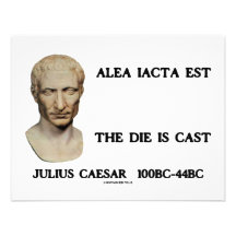 Alea Iacta Est - The Die Is Cast Custom Invitation
