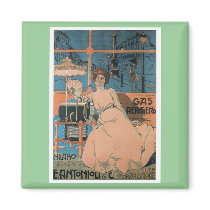 Aleardo Villa - Gas Aerogeno - 1902 Poster Refrigerator Magnet