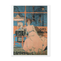 Aleardo Villa - Gas Aerogeno - 1902 Poster Post Card