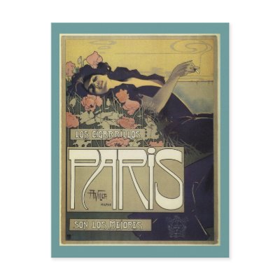Aleardo Villa ~ Paris Art Nouveau Postcard by ArtNouveauDaz