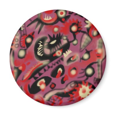 *Alejandro's Precolumbian Pop design 1* Refrigerator Magnets by Alejandro